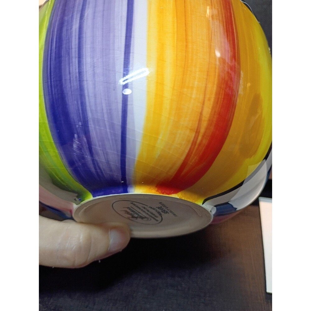 Nancy Green SERAPE Striped Bowls SET OF 2 Certified International MULTI-COLOR - Picture 12 of 16